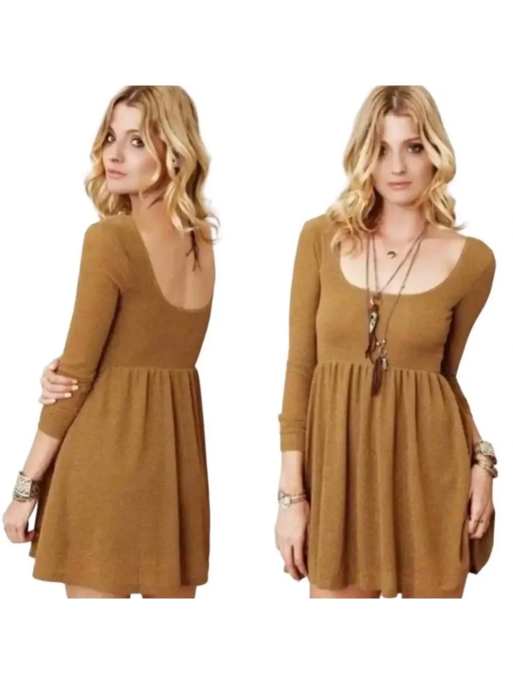 Free People Amber Knit Day and Night Dress‎ L